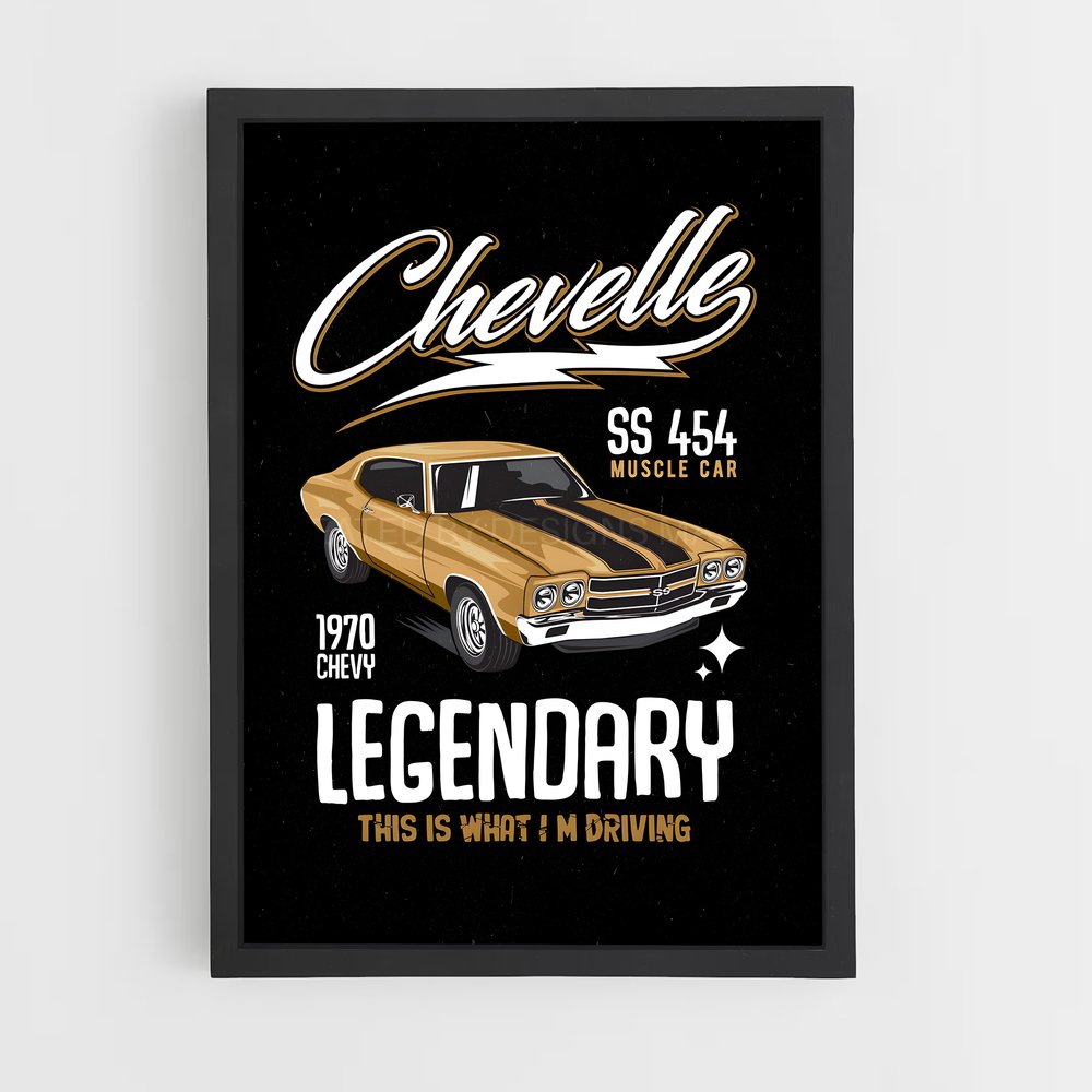 Poster Légende de la Route – affiche Chevrolet (vue 2)